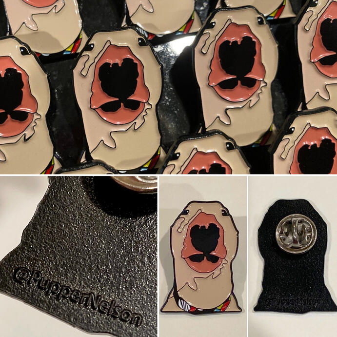 "Walter" Enamel Pins